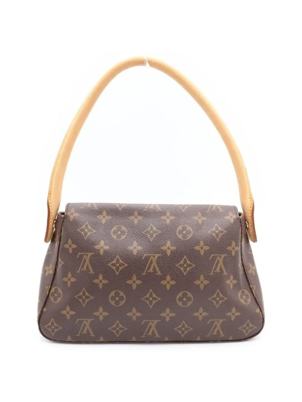 Louis Vuitton Mini Looping Shoulder Handbag Monogram Leather Brown
